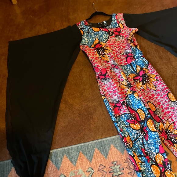 SGTC Batwing Ankara Jumpsuit - Picture 8 of 9